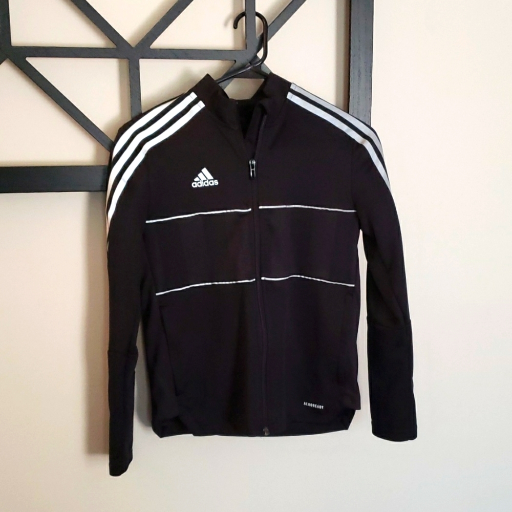 Adidas Boys Track Jacket Coat Aeroready